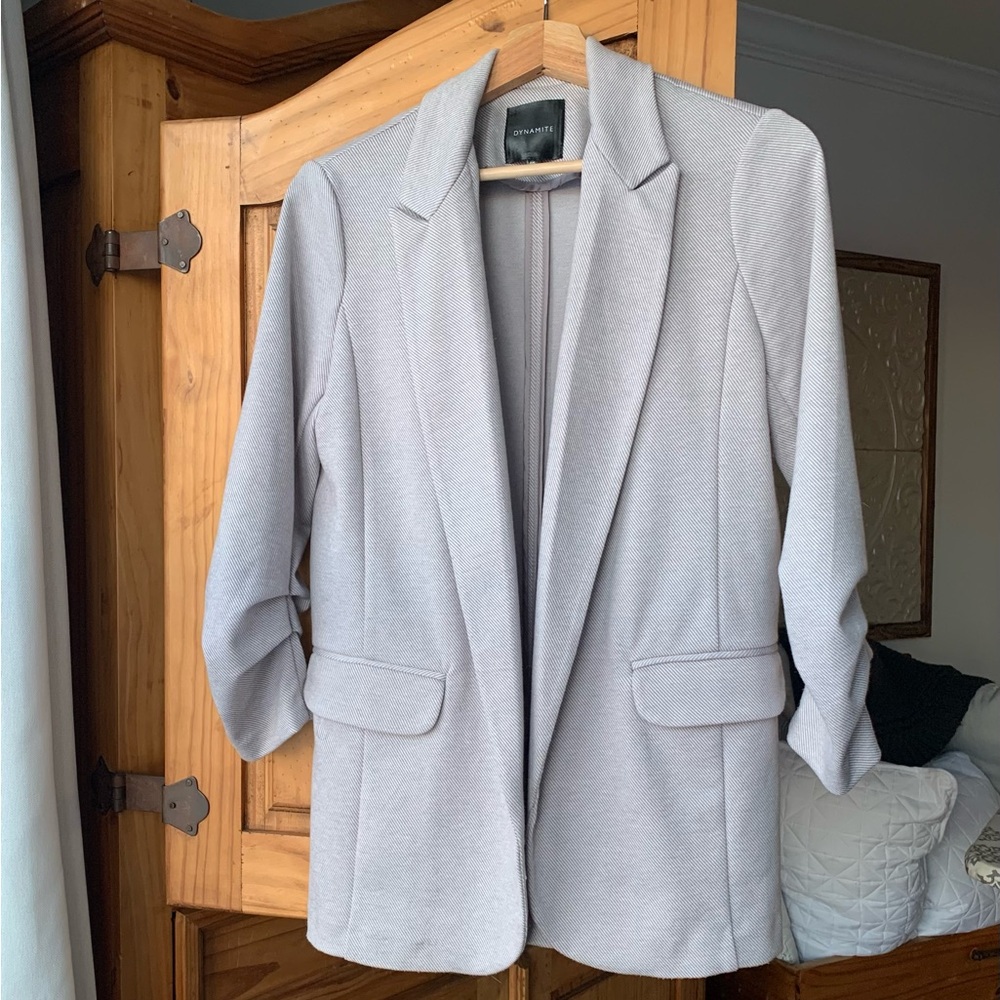 Dynamite Light Pink Gray Women's Blazer